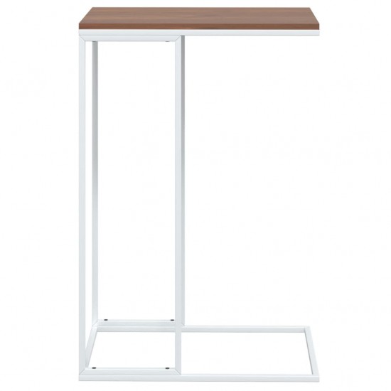 Šoninis staliukas, baltos spalvos, 40x30x59cm, mediena