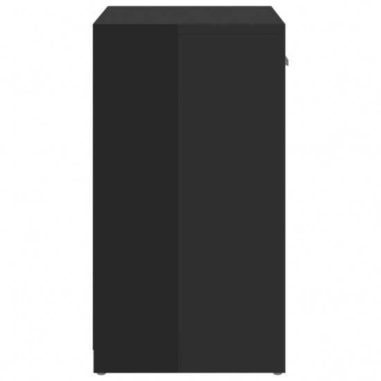 Batų suoliukas, juodos spalvos, 94,5x31x57cm, MDP, blizgus