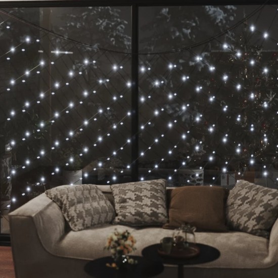 Kalėdinių lempučių tinklas, 3x3m, 306 šaltos baltos LED