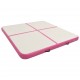Pripučiamas gimnastikos kilimėlis, rožinis, 200x200x15cm, PVC