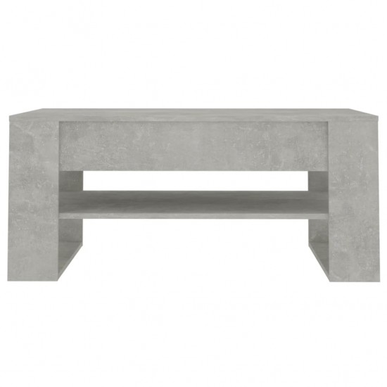 Kavos staliukas, betono pilkas, 102x55x45cm, apdirbta mediena