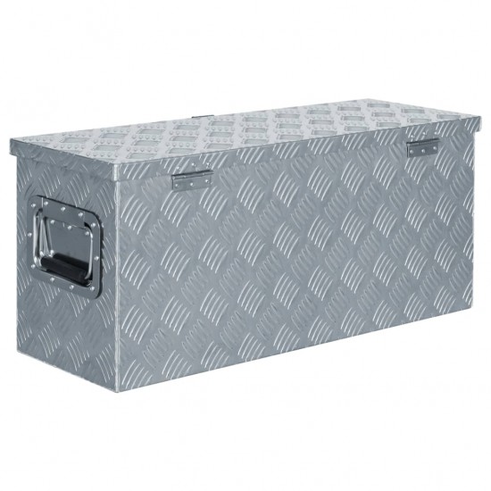 Aliuminio dėžė, 76,5x26,5x33cm, sidabrinė