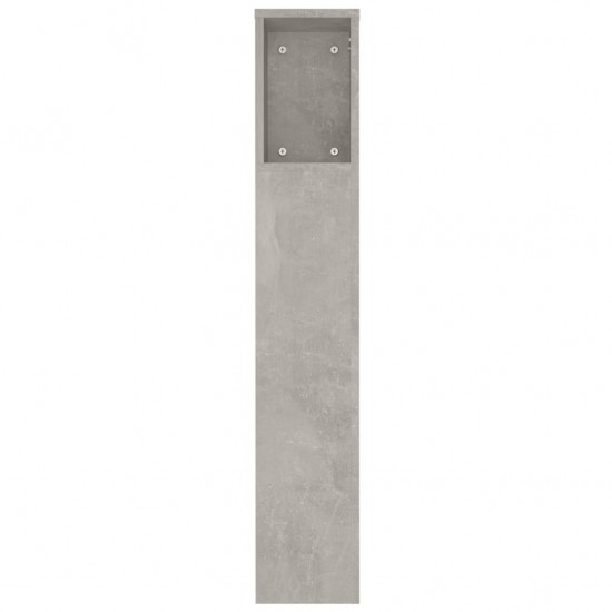 Galvūgalis-spintelė, betono pilkos spalvos, 180x18,5x104,5cm