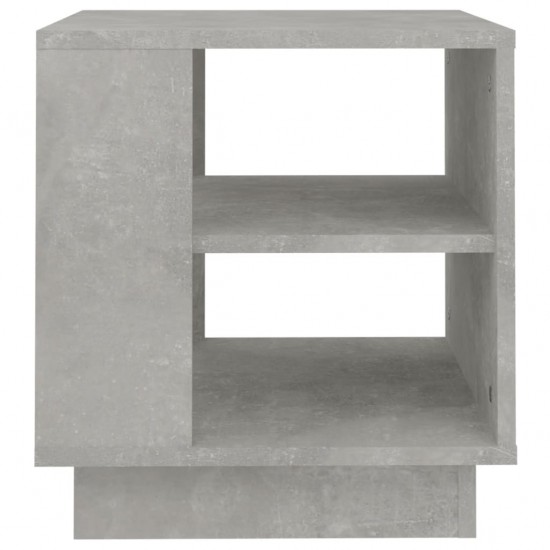 Kavos staliukas, betono pilkas, 40x40x43cm, apdirbta mediena