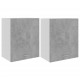 Pakabinamos spintelės, 2vnt., betono pilkos, 50x31x60cm, MDP