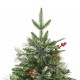 Kalėdų eglutė su LED/kankorėžiais, žalia, 150cm, PVC ir PE