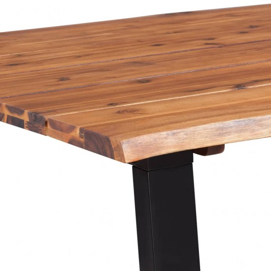 Valgomojo stalas, 170x90x75cm, akacijos medienos masyvas