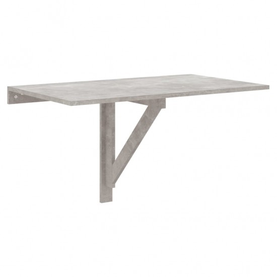 Sulankstomas sieninis staliukas, pilkas, 100x60x56cm, mediena