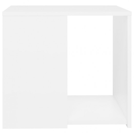 Šoninis staliukas, baltos spalvos, 50x50x45cm, MDP