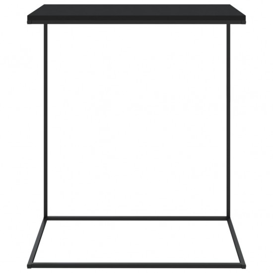Šoninis staliukas, juodos spalvos, 55x35x66cm, mediena
