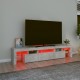 TV spintelė su LED apšvietimu, betono pilka, 200x36,5x40cm