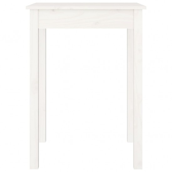 Valgomojo stalas, baltas, 55x55x75cm, pušies medienos masyvas