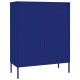 Spintelė su stalčiais, tamsiai mėlyna, 80x35x101,5cm, plienas