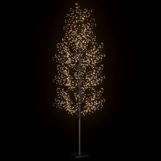 Kalėdinis medis su LED lemputėmis, 400cm, su vyšnių žiedais