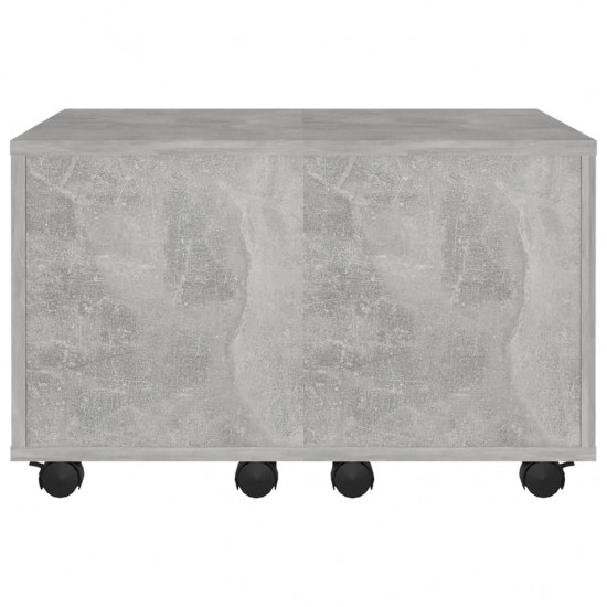 Kavos staliukas, betono pilkos spalvos, 60x60x38cm, MDP
