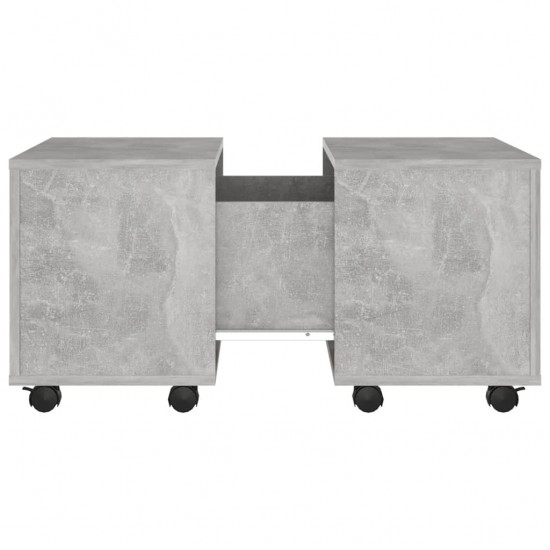 Kavos staliukas, betono pilkos spalvos, 60x60x38cm, MDP