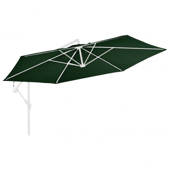 Pakaitinis audinys gembiniam skėčiui, žalios spalvos, 350cm