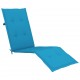 Terasos kėdės pagalvėlė, mėlynos spalvos, (75+105)x50x3cm