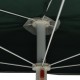 Pusapvalis sodo skėtis su stulpu, žalios spalvos, 180x90cm
