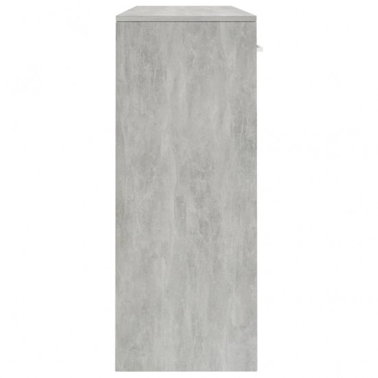 Šoninė spintelė, betono pilkos spalvos, 110x30x75cm, MDP