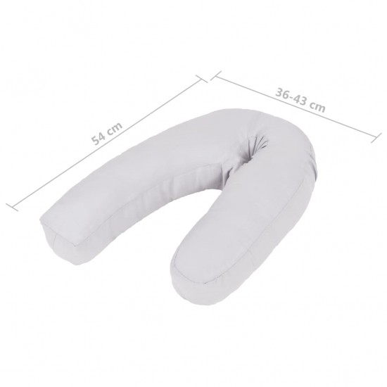 J-formos pagalvė nėščiosioms, 54x(36-43)cm, pilka