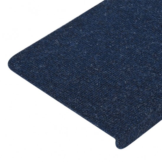 Lipnūs laiptų kilimėliai, 15vnt., mėlynos spalvos 65x24,5x3,5cm