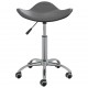 Biuro kėdė, pilkos spalvos, dirbtinė oda (323688)