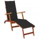 Terasos kėdės pagalvėlė, juodos spalvos, (75+105)x50x3cm