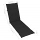 Terasos kėdės pagalvėlė, juodos spalvos, (75+105)x50x3cm