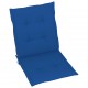 Sodo kėdės pagalvėlės, 4vnt., mėlynos, 100x50x3cm, audinys