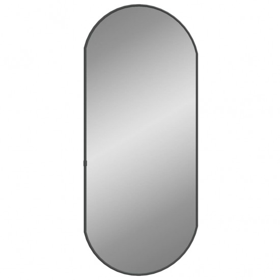 Sieninis veidrodis, juodos spalvos, 70x30cm, ovalo formos