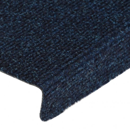 Laiptų kilimėliai, 15vnt., mėlyni 65x21x4cm perforuoti adatomis
