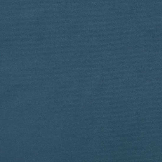 Lova su spyruoklėmis ir čiužiniu, mėlyna,90x200 cm, aksomas