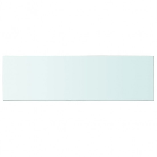 Lentynos plokštė, skaidrus stiklas, 80x25 cm