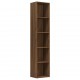 Spintelė knygoms, ruda ąžuolo, 40x30x189cm, apdirbta mediena
