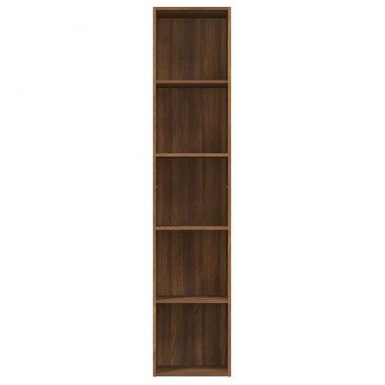 Spintelė knygoms, ruda ąžuolo, 40x30x189cm, apdirbta mediena