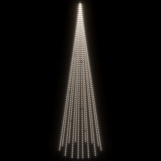 Kalėdų eglutė ant vėliavos stiebo, 800cm, 1134 šaltos LED