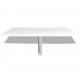 Sulankstomas pakabinamas staliukas, baltas, 100x60 cm