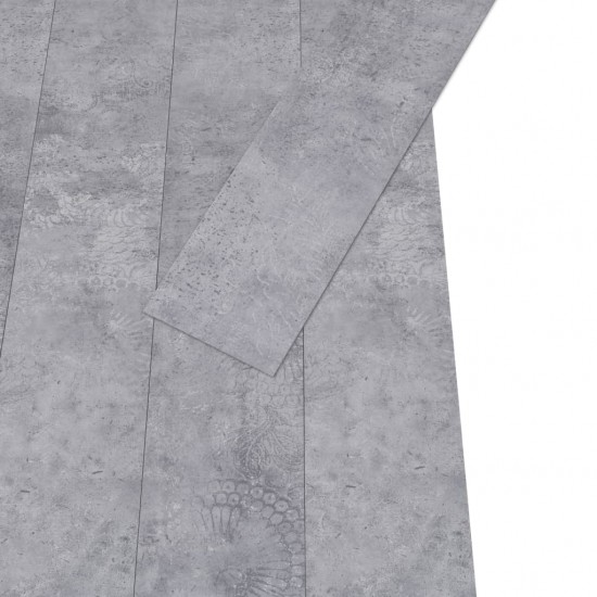 Grindų plokštės, betono pilkos, PVC, 5,26m², 2mm, nelipnios