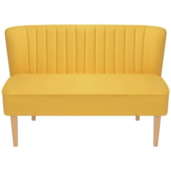 Sofa, audinys, 117x55,5x77cm, geltona