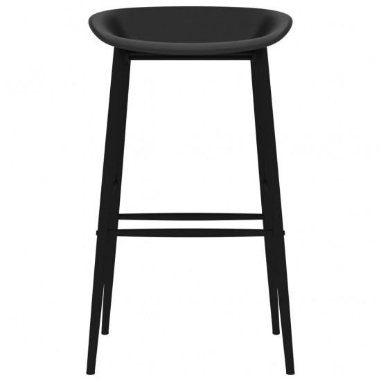 Baro kėdės, 4vnt., juodos spalvos