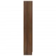 Vitrininė spintelė, ruda ąžuolo, 82,5x30,5x185,5cm, mediena
