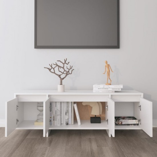 Televizoriaus spintelė, baltos spalvos, 120x30x40,5 cm, MDP