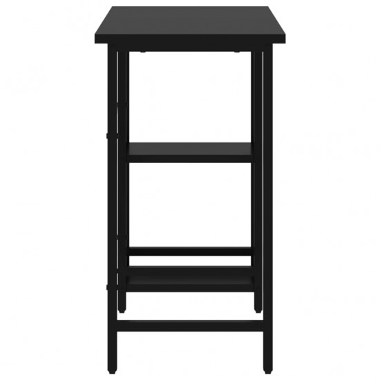 Kompiuterio stalas, juodos spalvos, 80x40x72cm, MDF ir metalas
