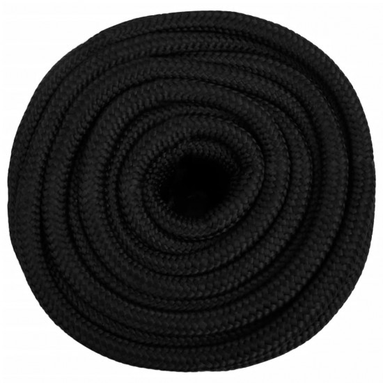 Valties virvė, visiškai juoda, 16mm, 250m, polipropilenas