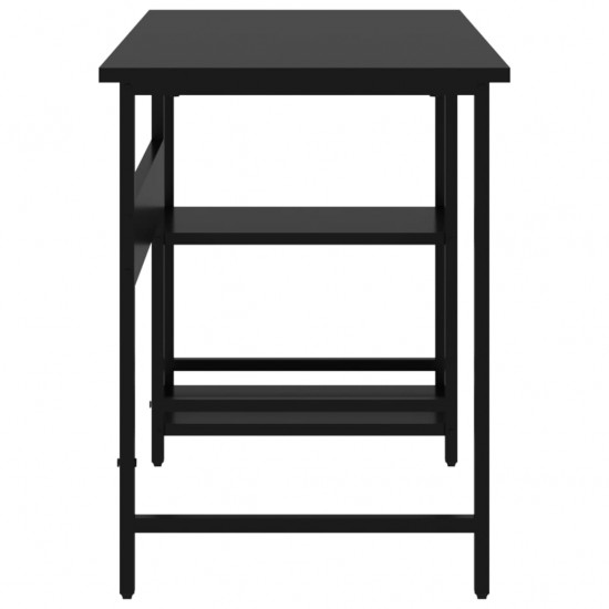 Kompiuterio stalas, juodos spalvos, 105x55x72cm, MDF ir metalas