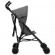Vaikiškas vežimėlis, šviesiai pilkos ir juodos spalvos, plienas