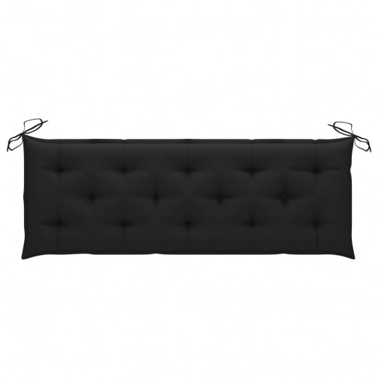 Batavia suoliukas su juodos spalvos pagalvėle, 150cm, tikmedis