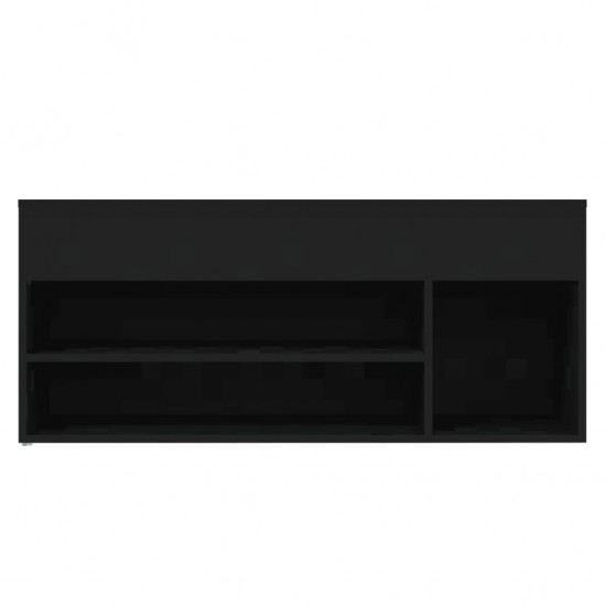 Batų suoliukas, juodos spalvos, 105x30x45cm, MDP