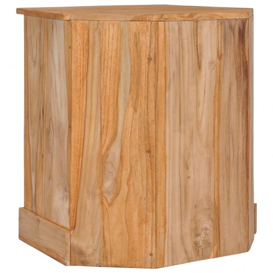 Kampinė šoninė spintelė, 60x45x60cm, tikmedžio medienos masyvas